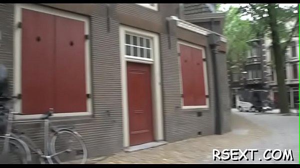 Beautiful hooker gives hot blowjob and takes it up her ga