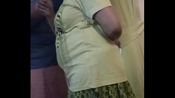 My step aunt showing her big boobs
