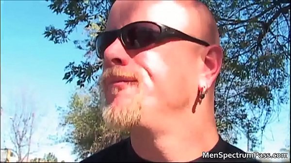 Two horny bear fucking innocent guy gay porno