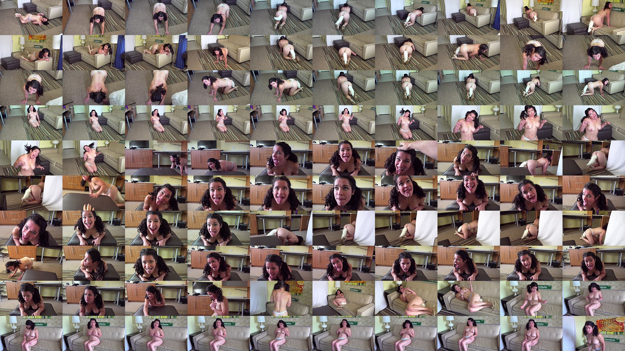 Puppy play fetish - drooling milf puppy 预览图