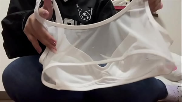 A female college student gets so aroused while doing yoga that she can't stop masturbating in the bathroom while looking at her favorite yoga trainer's bulging penis.