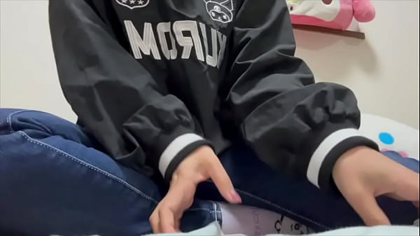 A female college student gets so aroused while doing yoga that she can't stop masturbating in the bathroom while looking at her favorite yoga trainer's bulging penis.