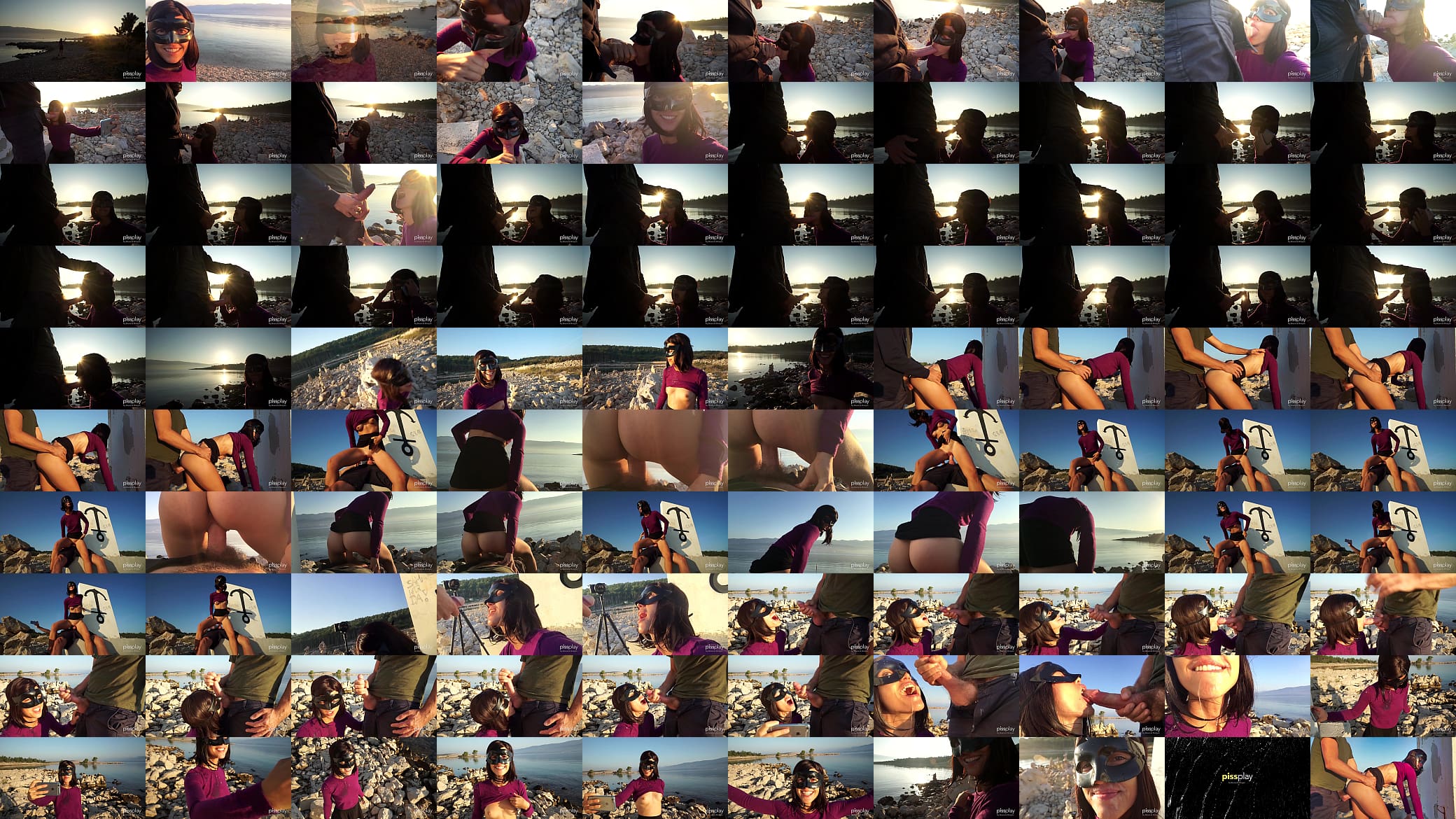 SUNRISE SEX - Public Fucking, BJ &amp; Piss Play for Petite Cutie 预览图