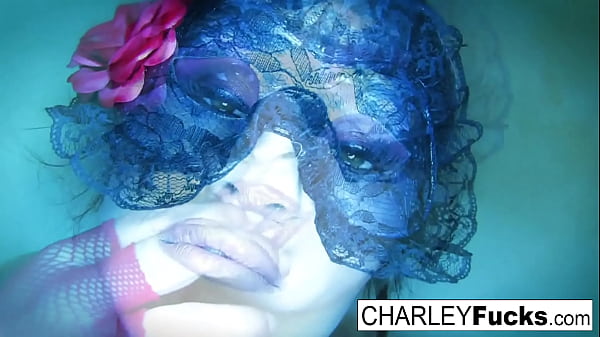 Charley Chase wears some sexy lingerie and stockings
