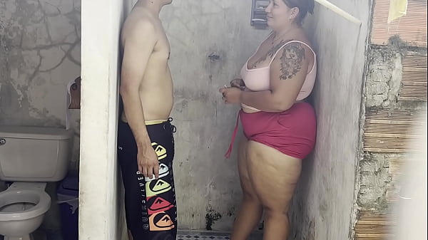 STEPMOTHER FUCKS HER LOVER IN THE SHOWER