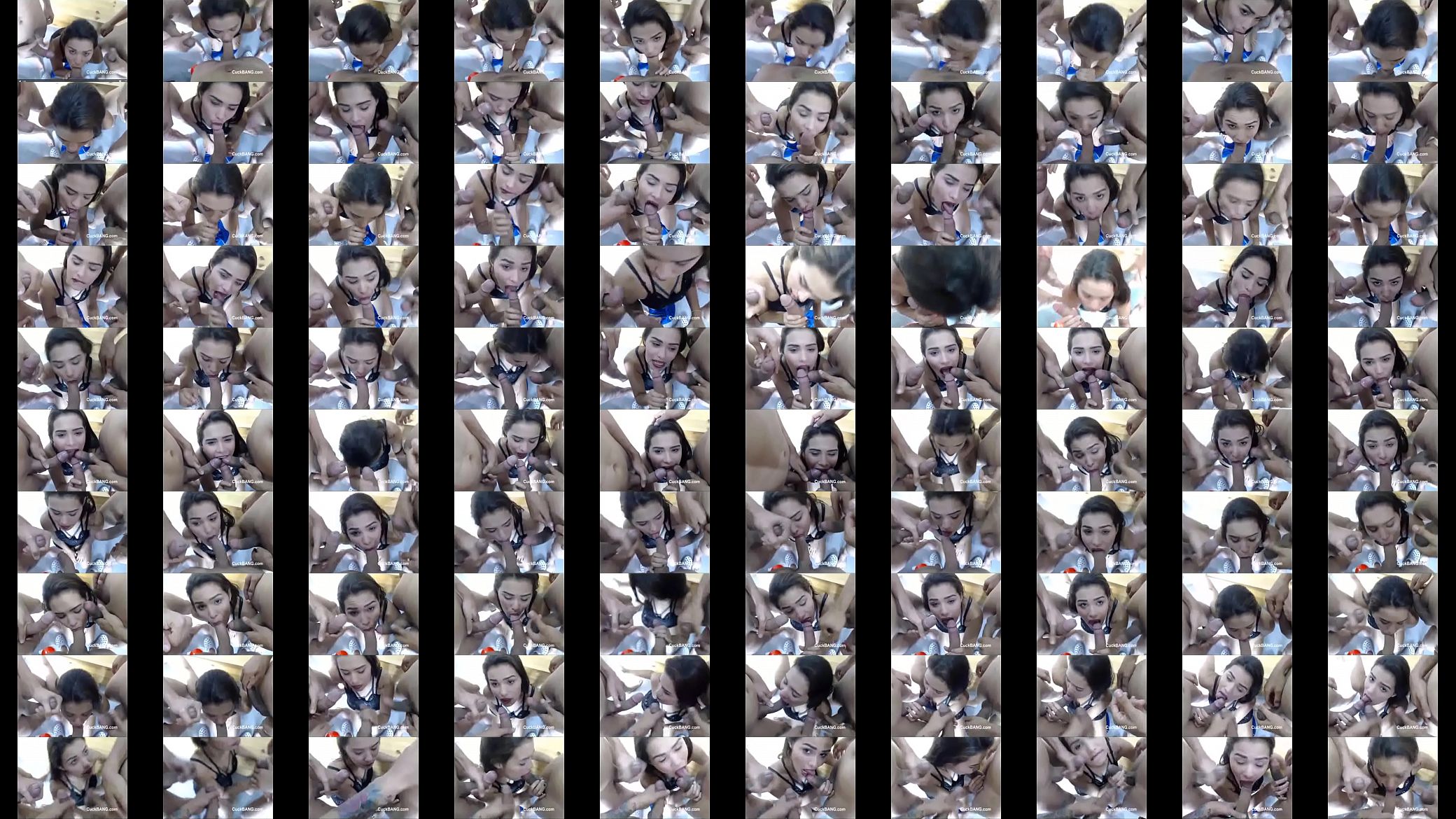 Oral warm up for 3 cock gangbang 预览图