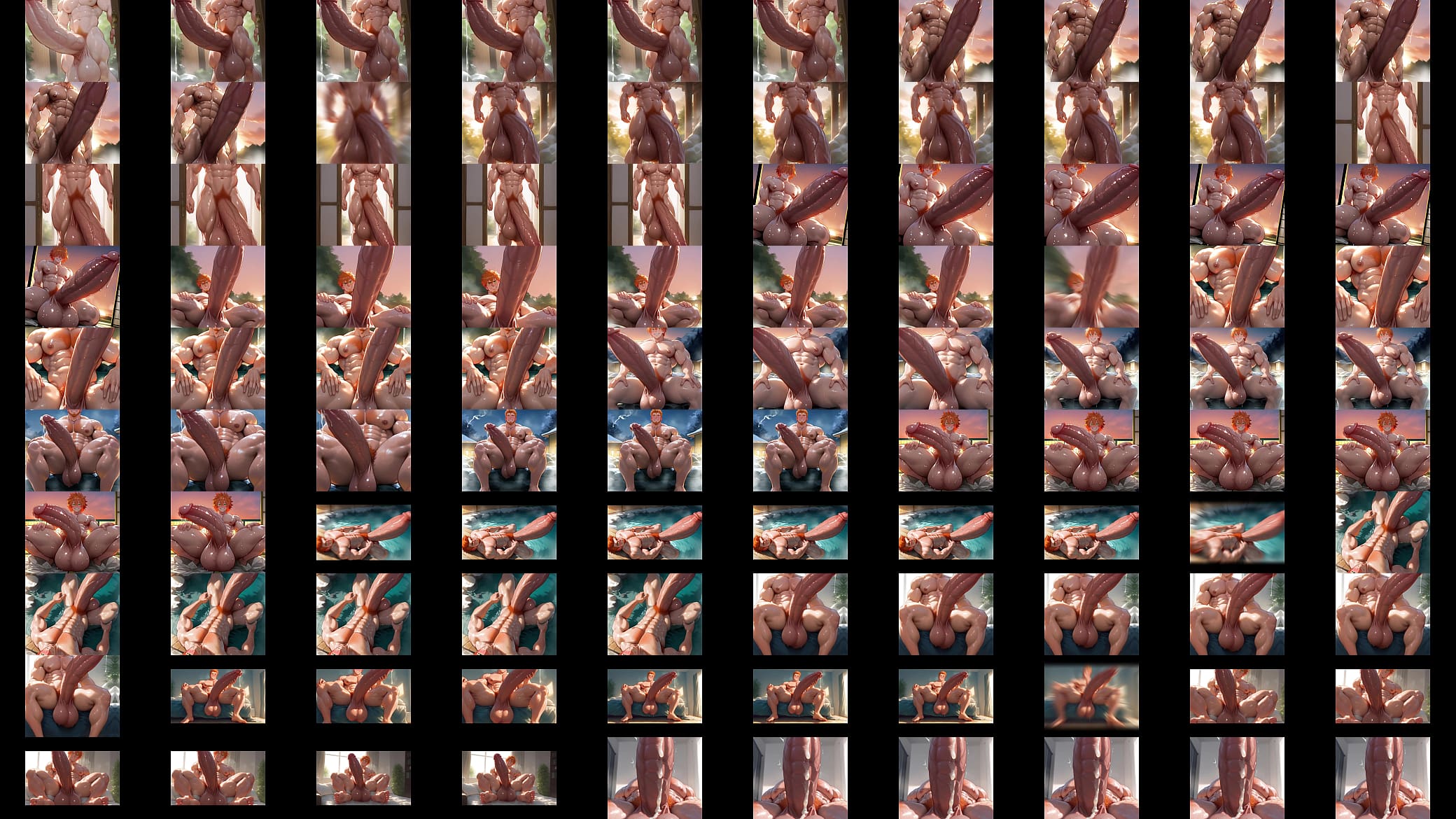 Monster Cock in the Sauna: AI-Generated Heat 预览图