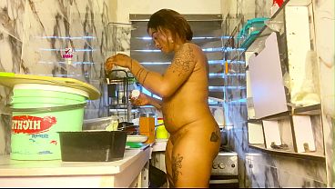 Morning Golden Shower After Doing The Dishes