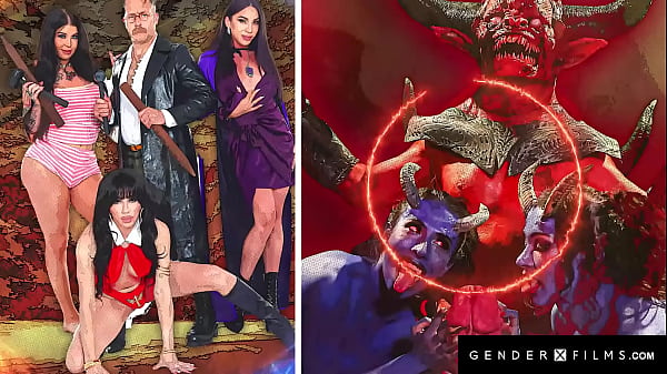 Genderxfilms - Transpirella - Trans Latina Vampire Flip  Fucks Hot Trans Hunter