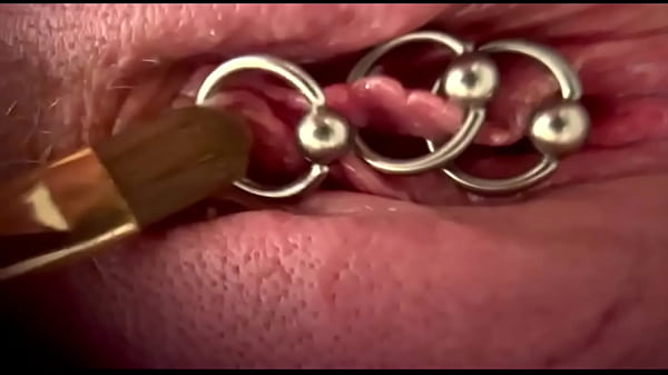 AquaPola - Extreme Close Up Rubbing My Pierced Clit by MakeUp Brush and Huge Orgasm make me completely Wet my Pussy