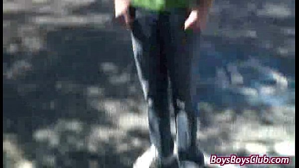 Blacks On Boys - Bareback Interracial Hardcore Fucking Movie 17