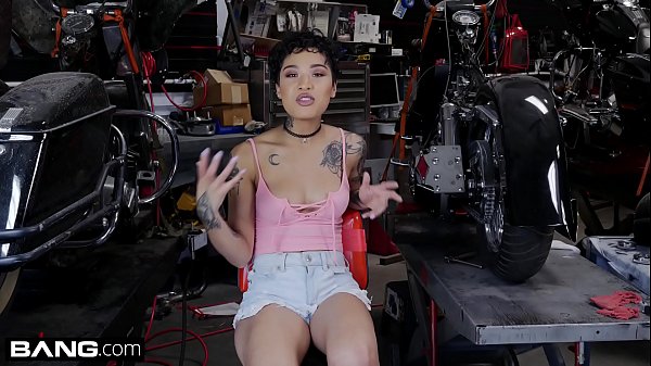 BANG Confessions: Honey Gold Quivers As She Cums On A Motorcycle