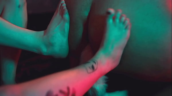 Lesbian Threesome Foot Slave