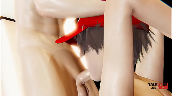 Pokemon Yaoi - Ash gets his throat fucked - Jap...