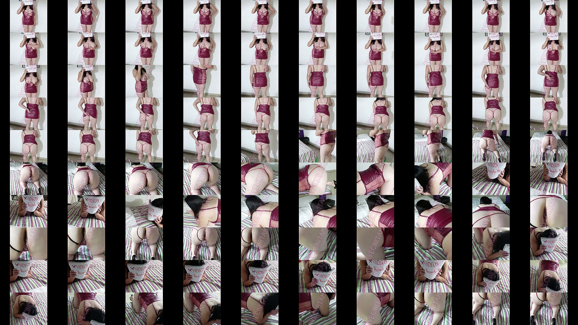 EN MINIVESTIDO GUINDA MOSTRANDO MI CARTEL DE XVIDEOS 预览图