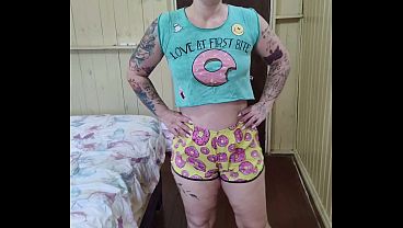 Curious Goddess - Hot brunette with a big ass and small tits, loose and tall