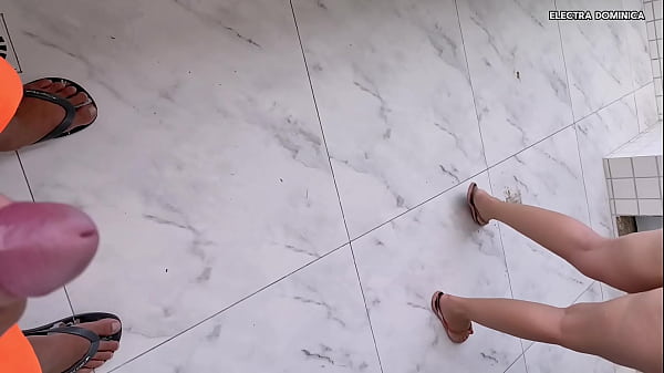 I hired this maid to clean, look at the shorts she came in, I came on her.