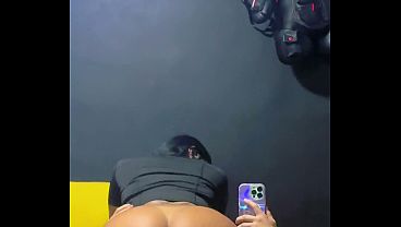My hot ex-girlfriend sent me nudes and we ended up having hard sex in front of the mirror.