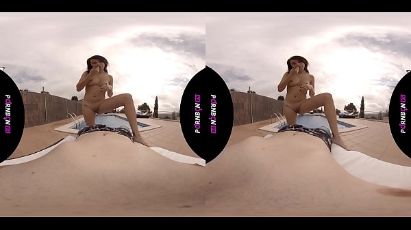 VR The young neighbor of the fifth enters the horny community pool and wants to fuck outdoors POV latina virtual reality by PORNBCN 4K