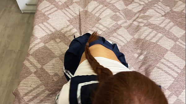 Fucked a pretty student for disobedience and sprayed her with cum