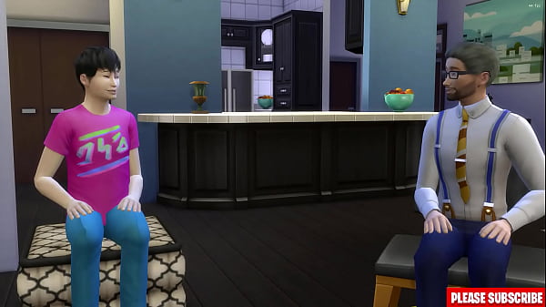 Asian step Dad And step Son Fucking Korean step Mom After They Had Dinner Together | Asian step Mom And step Son