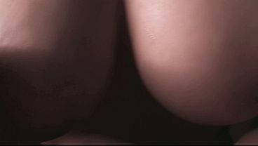 Tit fucking and blowjob close-up, cumshot in mouth and on tits