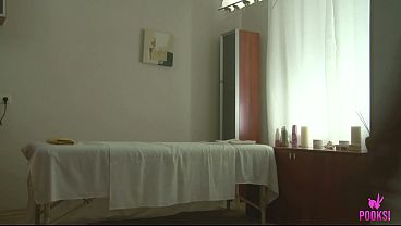 Masseur Seduces Naughty Blondie Jovanny A With A Fast Toy!