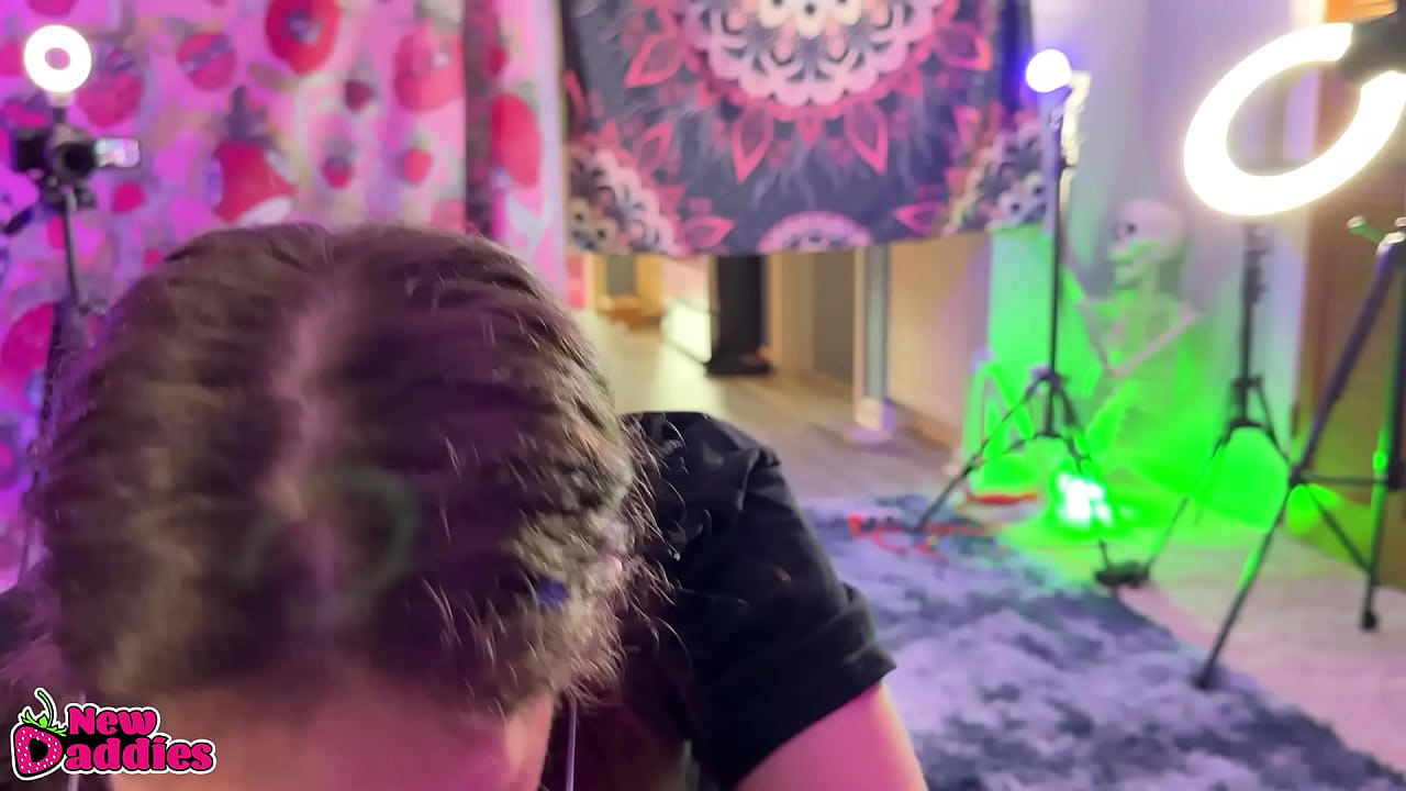 Amateur NEW College Brunette ~ Halloween POV Blowjob