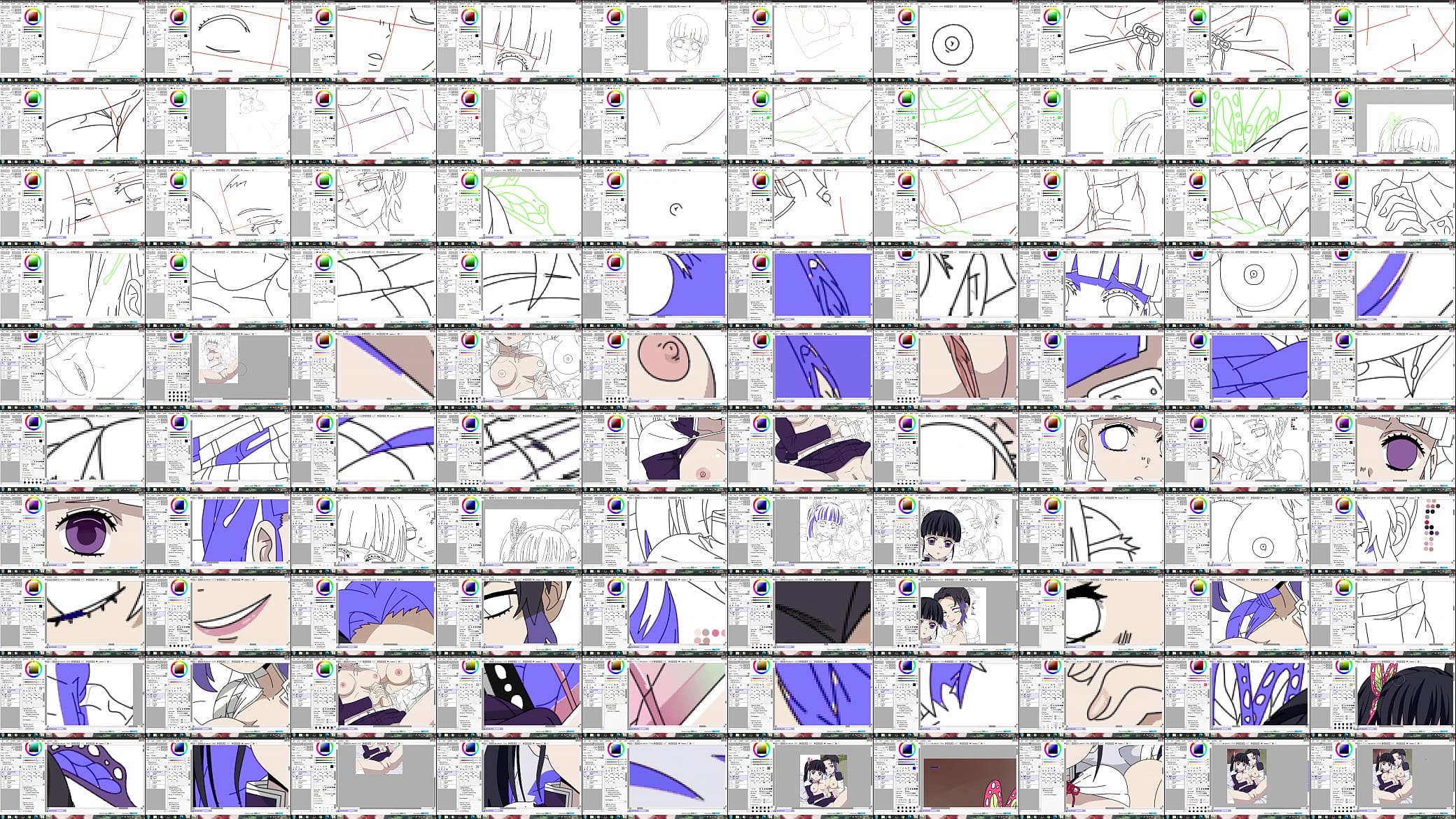 Desenhando Hentai Kanao Tsuyuri &amp; Shinobu Kocho (Kimetsu no Yaiba) - Repost 预览图