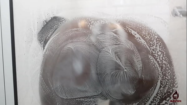 Big Ass Ebony Babes taking showers