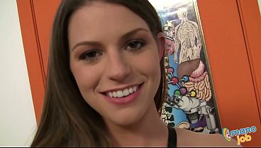 Naughty Brooklyn Chase Flexes Her Tits Then Grasps Pervy Stick
