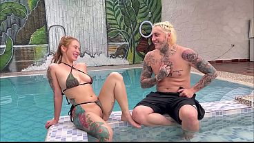 Pool day ends in hot sex with a stranger!! -KATTY BLAKE
