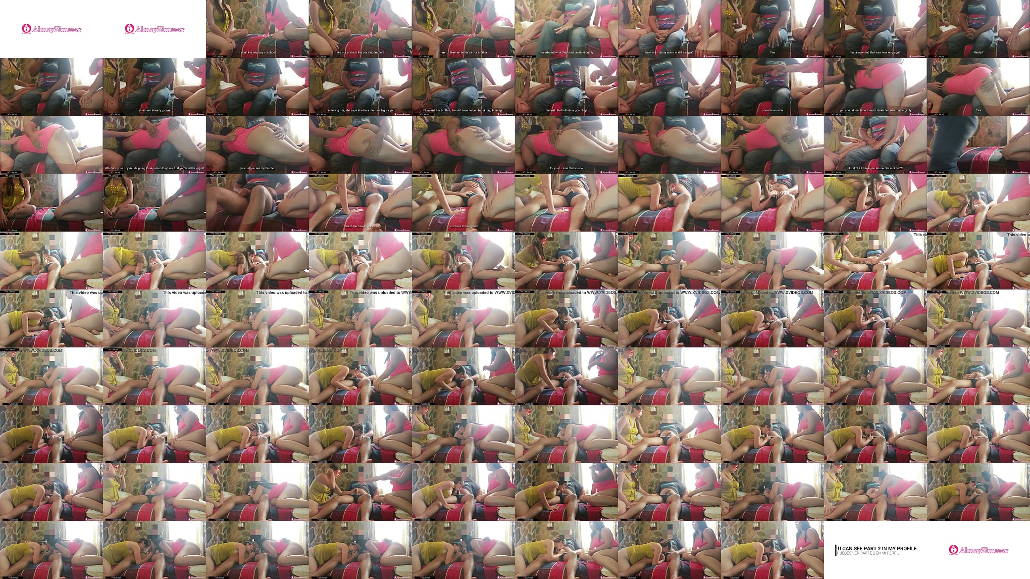 Abney le cuenta a nicole que es virgen, su hermanastro escucha y no quiere perder esta oportunidad, Ella grita bien fuerte cuando es penetrada por primera vez PART 1 / AbneyZimmer / LeandroZimmer / NicoleLondrawer 预览图