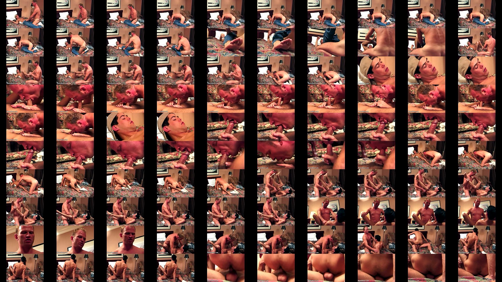 Tender twink beats meat with his feet and rides it 预览图