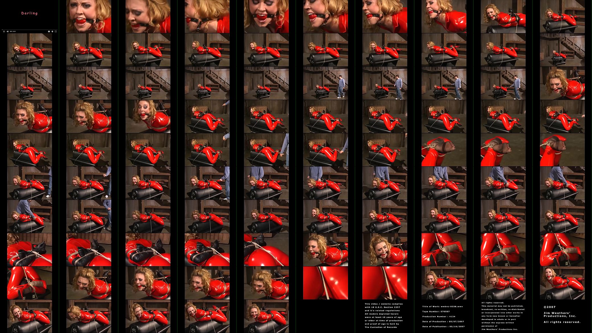 Hogtied &amp; Spanked in Red Catsuit 预览图