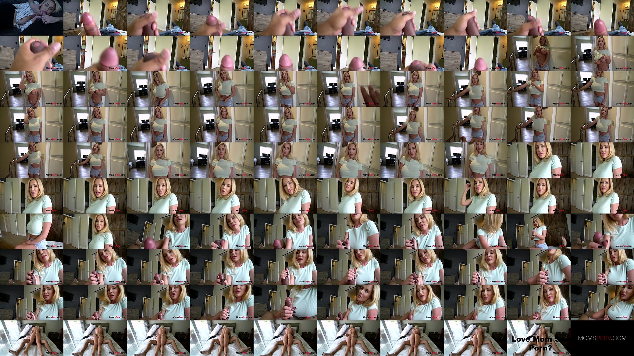 Busty blonde milf step mom caught sneaking up on - Savannah Bond 预览图
