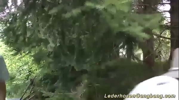 wild german outdoor gangbang party orgy