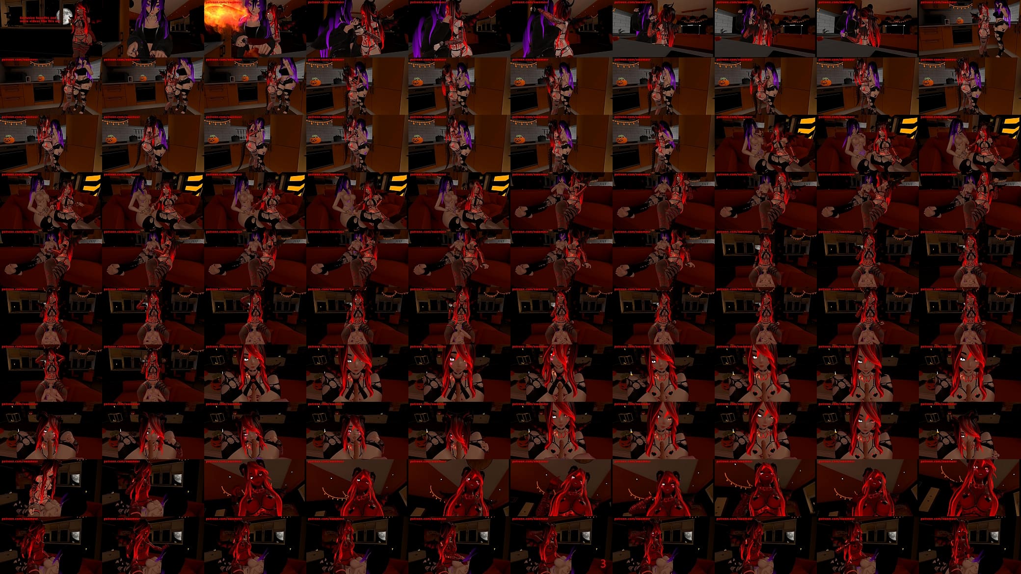 Hot Demon Girl fucks her prey on Halloween - VRchat erp 预览图