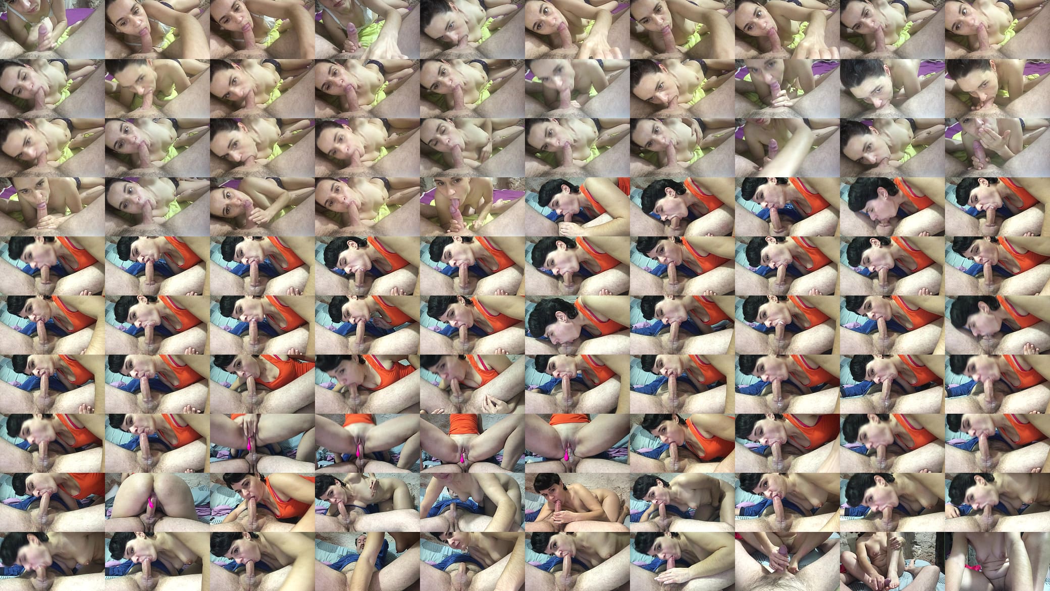 Perfect deepthroat on webcam (NO GAG Reflex) - Joined compilation 预览图