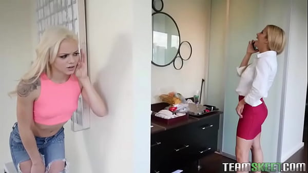 Busty Lesbian MILF Alexis Fawx Gets Fucked By Petite Blonde Beauty Elsa Jean