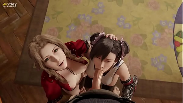 [ Aerith & Tifa ] Final Fantasy VII By Auxtasy