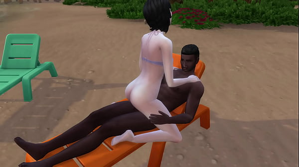 BBC at the beach - Sims 4