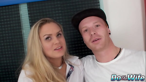 Download Video - Blonde Wife Barra Brass Anally Creampied Right Next to Her Cuckold
