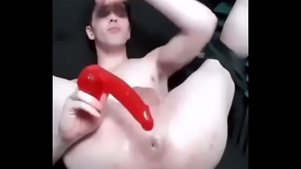 KJ Apa lookalike uses dildo