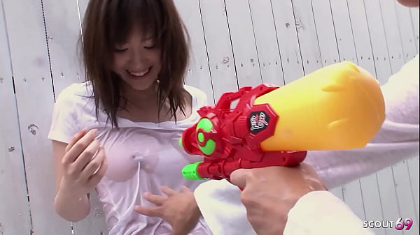 Download Video - Japanese Big Tits Step-Sister tricked to Defloration Creampie Fuck with wet Shirt