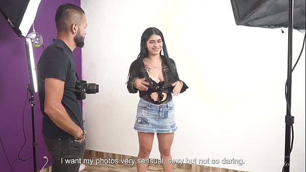 Professional Photographer Loses Control During A Risky Webcam Model Photo Shoot