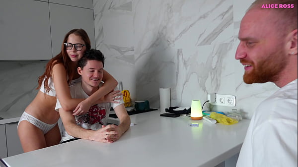 Quiet, quiet, or my boyfriend will hear you fucking me!! Cute girl cheating on her boyfriend with his best friend!