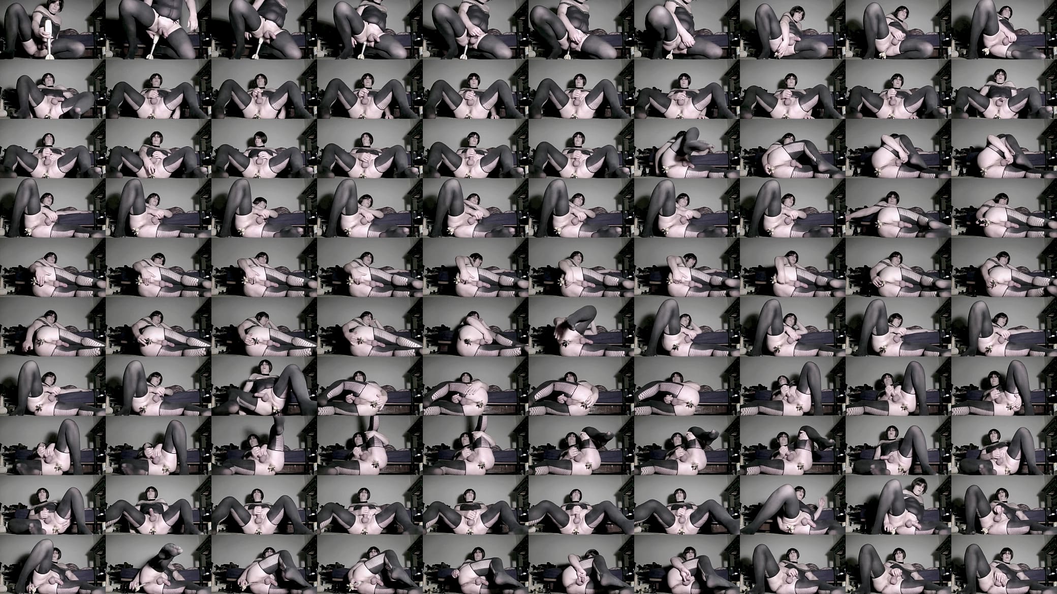 sissy masturbating with stuffed ass 预览图