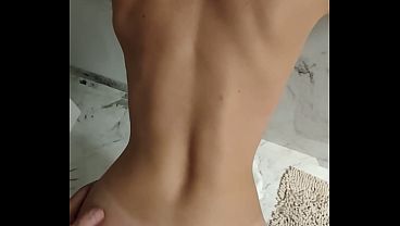 I give a great blowjob, play with my tits and get fucked till the end against the wall