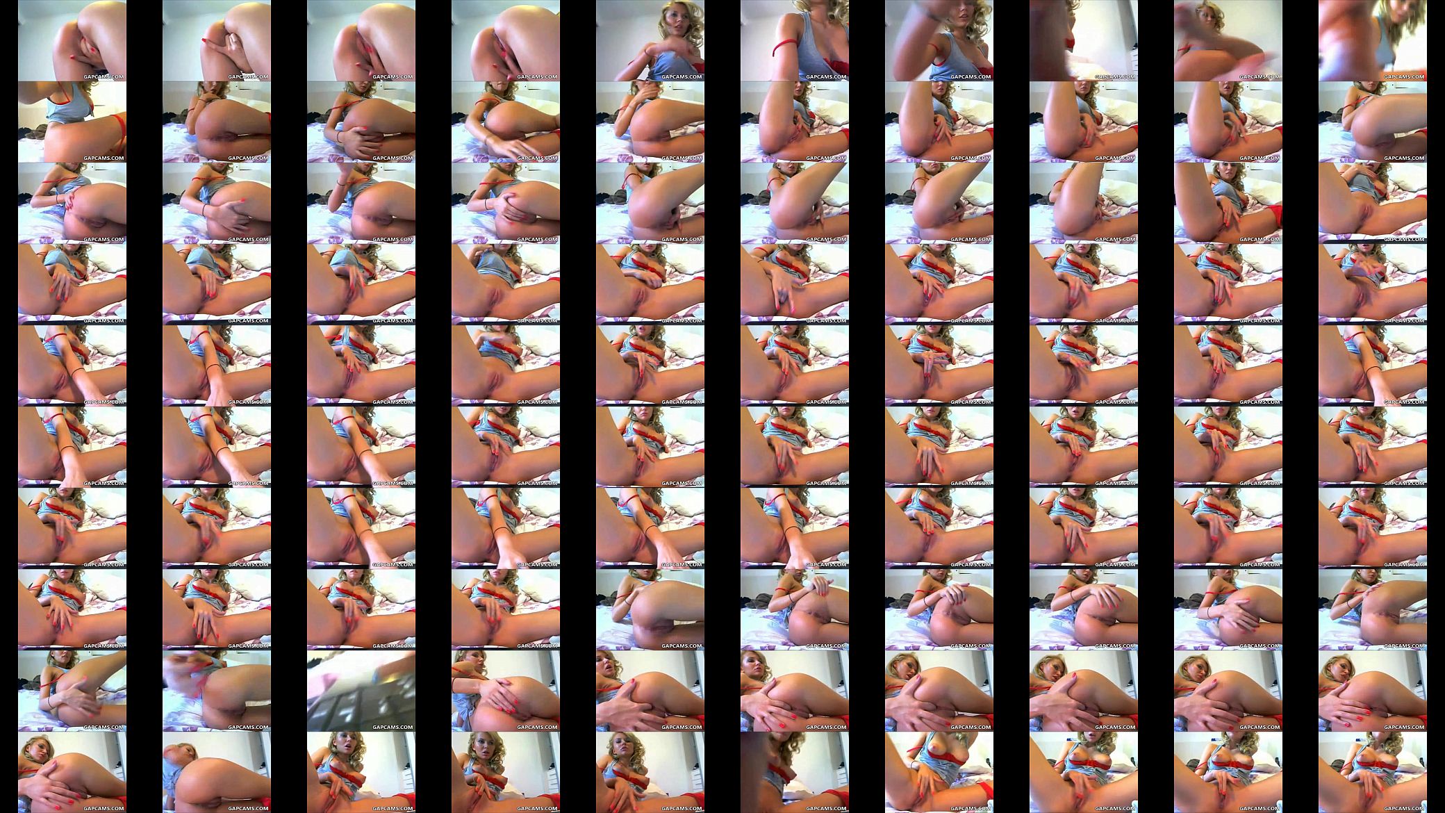 Teen with Great Tits Rubbing on webcam 预览图